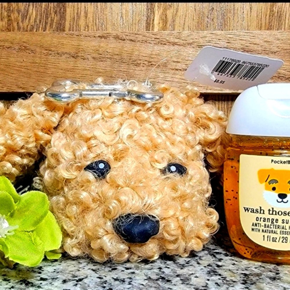 B&BW 🦮 Labradoodle Pocketbac Holder w/ MATCHING Wash Those Paws Pocketbac